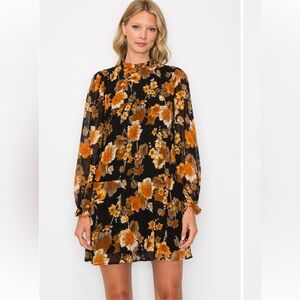 MELLODAY long sleeve floral dress‎